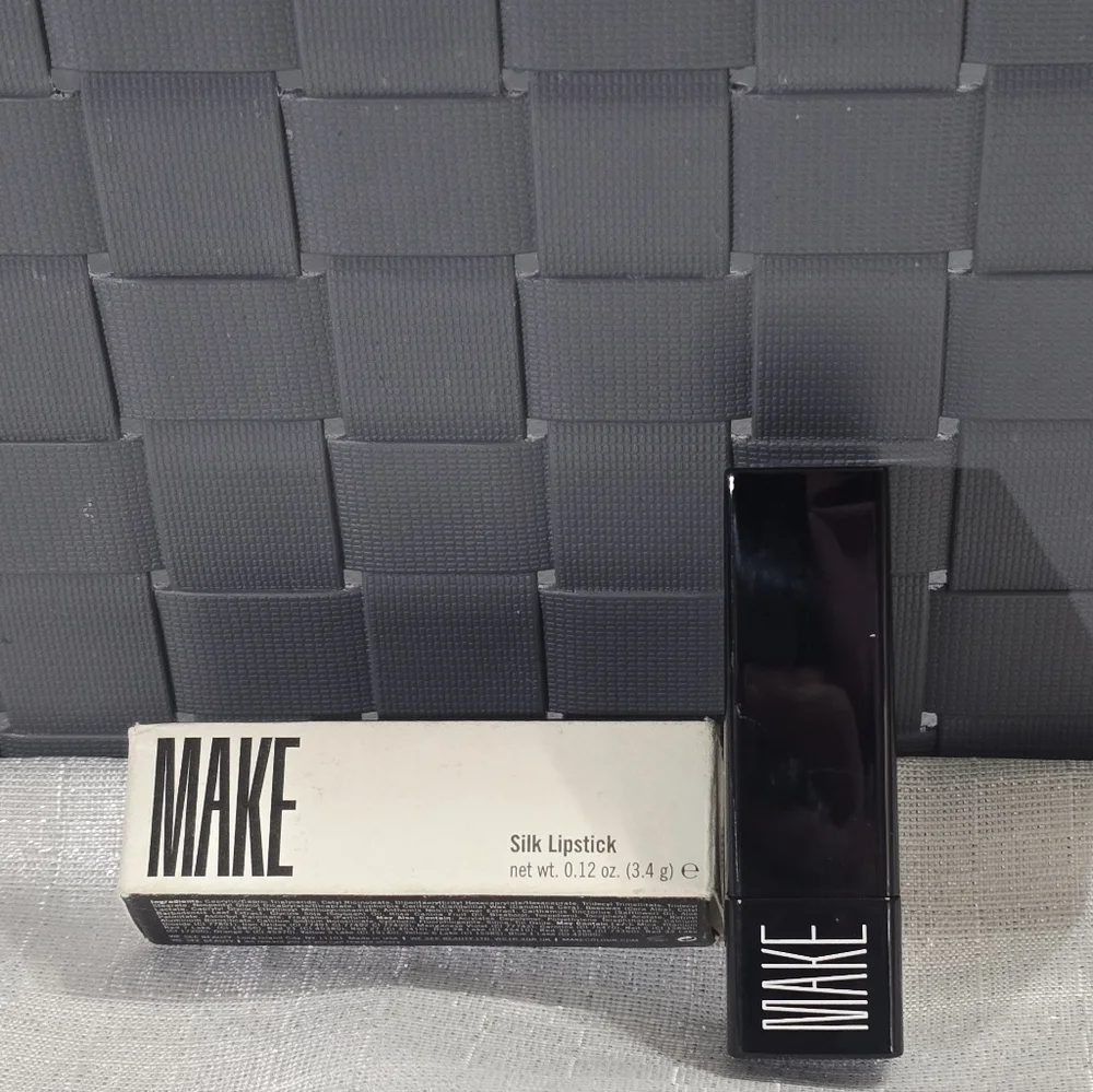 MAKE Beauty Silk Lipstick Shade 9939 Scarlet Oak Orange Red